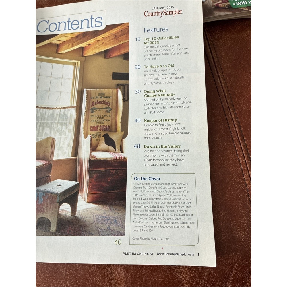 Country Sampler Magazine Lot 4 Issues Read For Dates-Decorating Ideas Home Decor - Picture 16 of 16